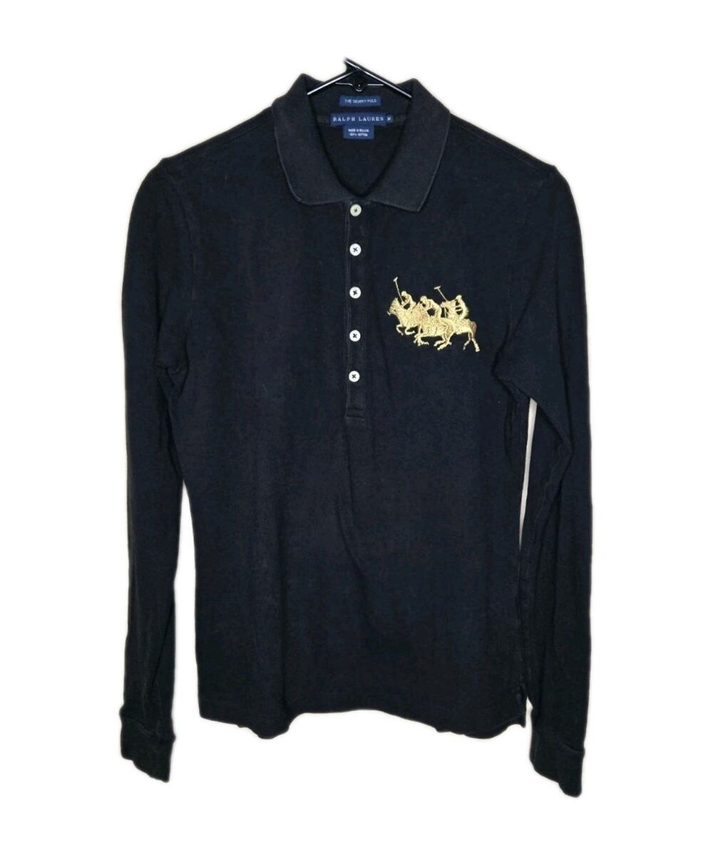 Polo Ralph Lauren Longsleeve Gold Triple Pony Reimagined Limited Size Skinny...